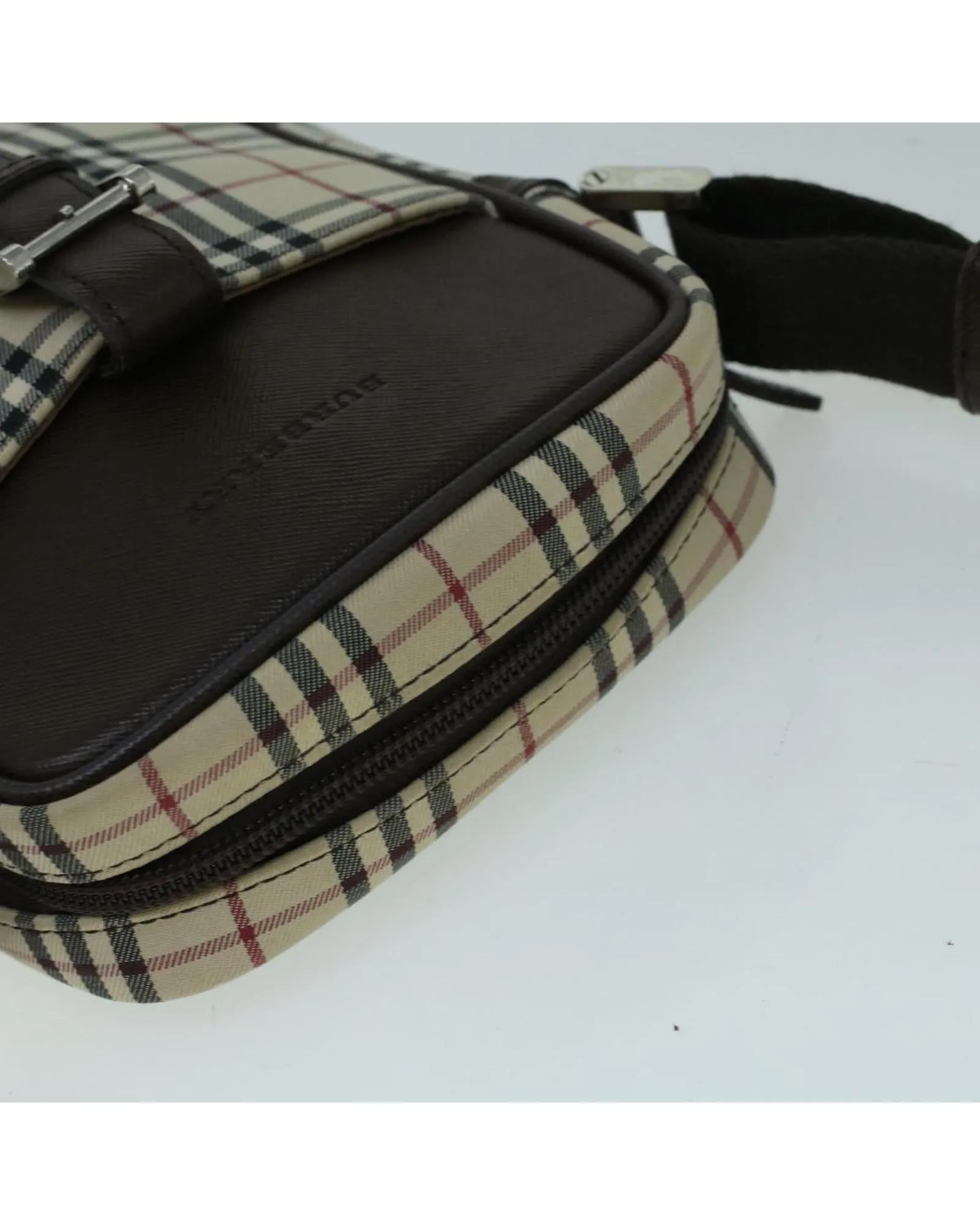 Authentic Burberry Nova Check Canvas Shoulder Bag - 56460