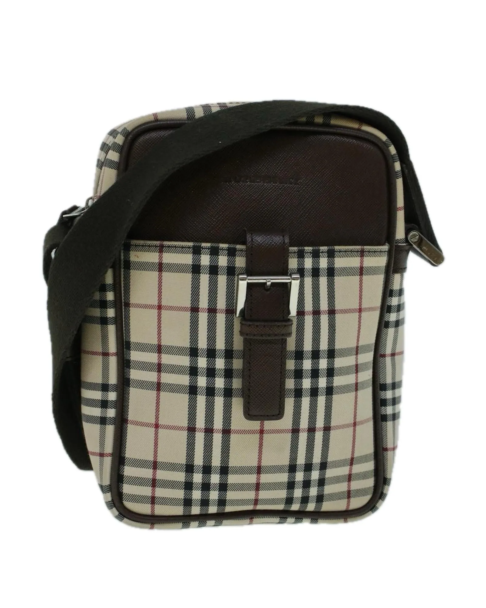 Authentic Burberry Nova Check Canvas Shoulder Bag - 56460