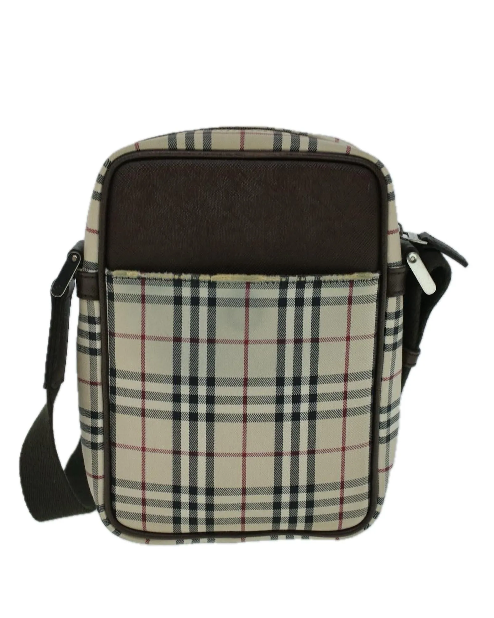 Authentic Burberry Nova Check Canvas Shoulder Bag - 56460