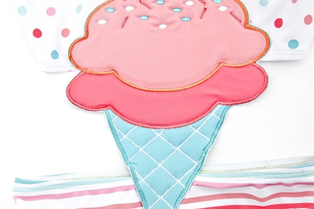 Baby/Toddler Girl's Ice Cream Design One-piece Swimsuit