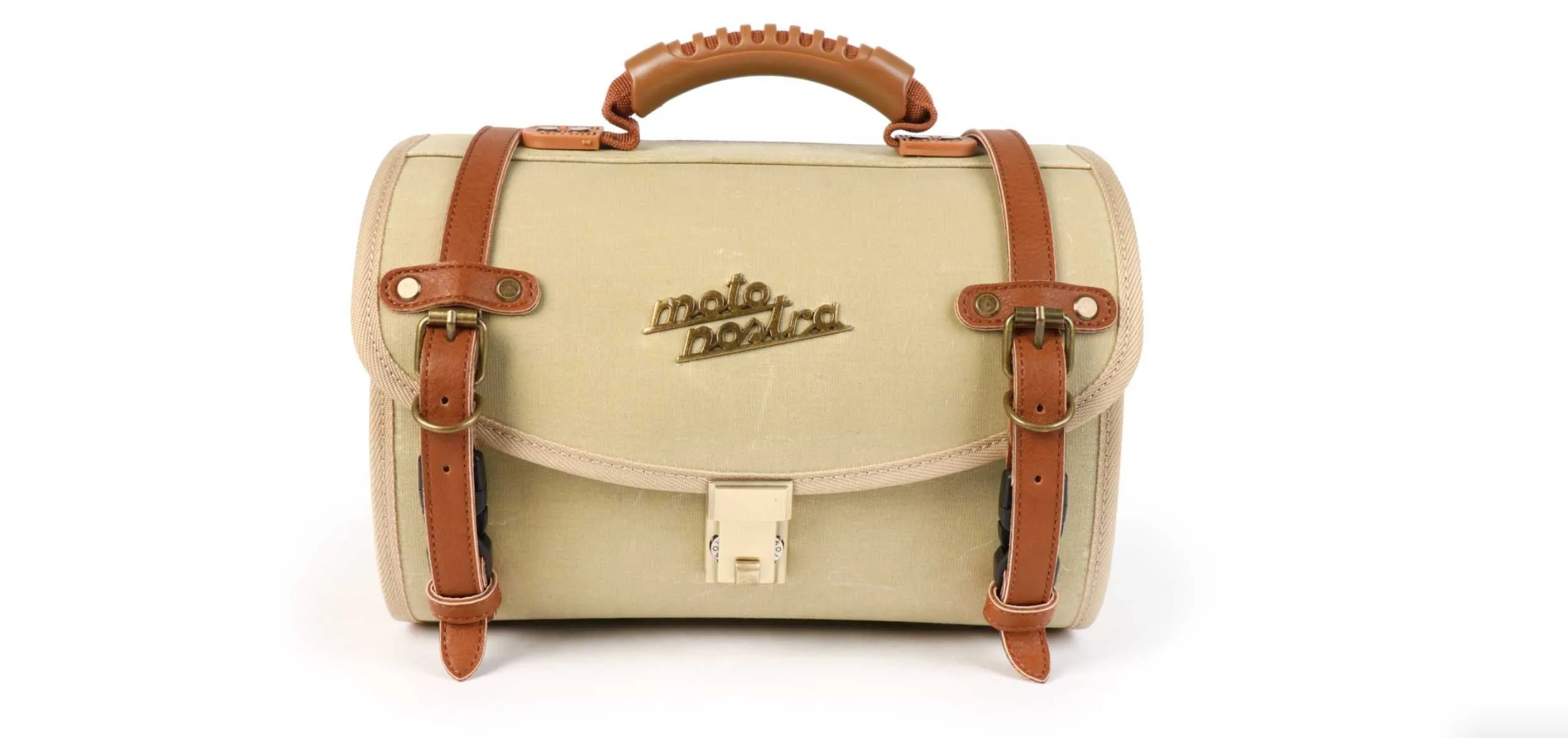 Bag/ Case Small for Carrier MOTO NOSTRA Beige | Vespa GTS/GTV/ LX/LXV/ ET4/S/ Sprint/ Primavera 125-300cc