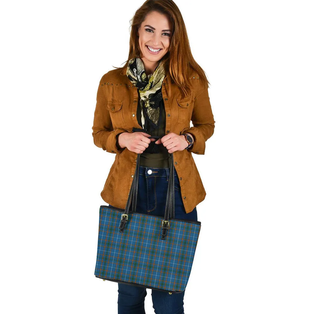 Bain Tartan Leather Tote Bag