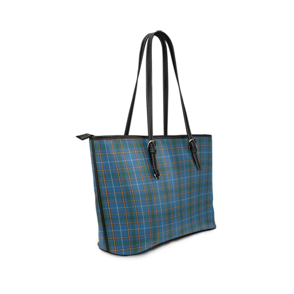 Bain Tartan Leather Tote Bag