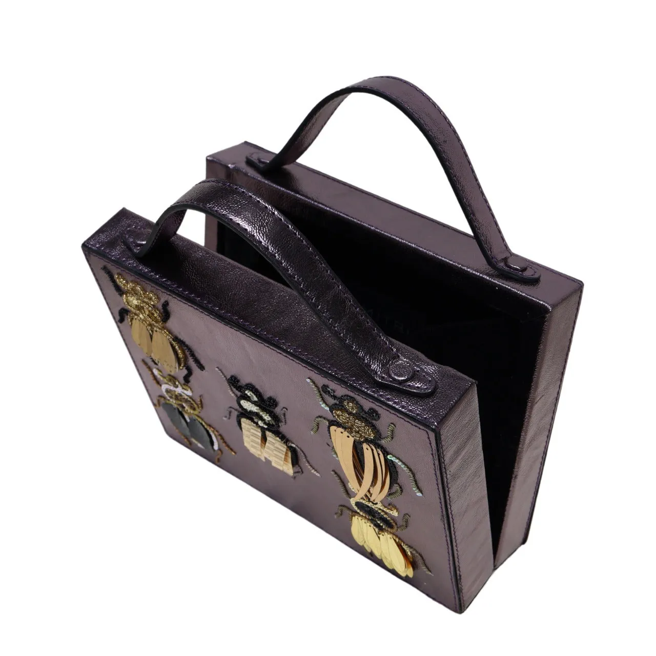 Bejeweled Beetle Briefcase Bag