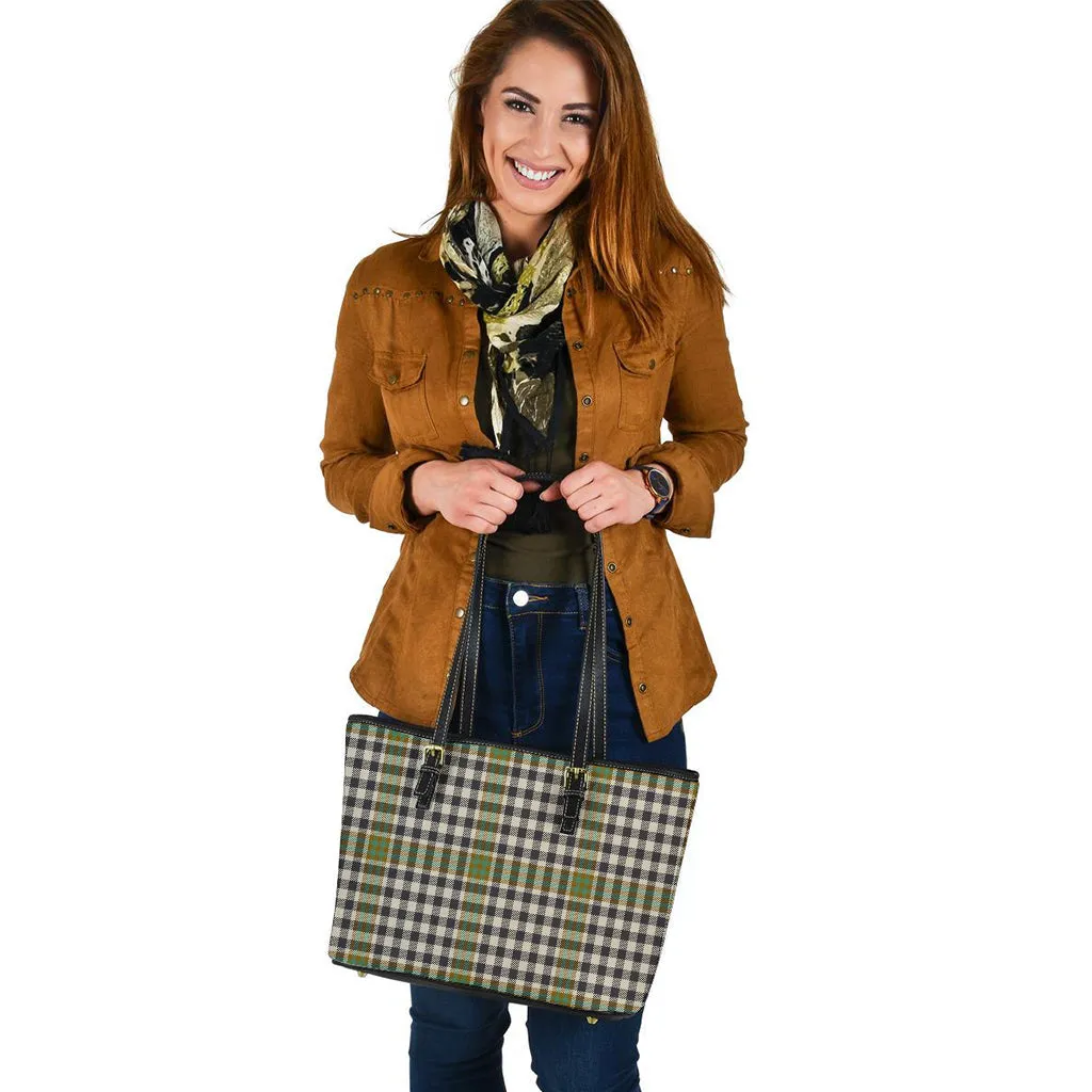 Burns Check Tartan Leather Tote Bag