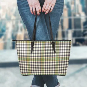 Burns Check Tartan Leather Tote Bag