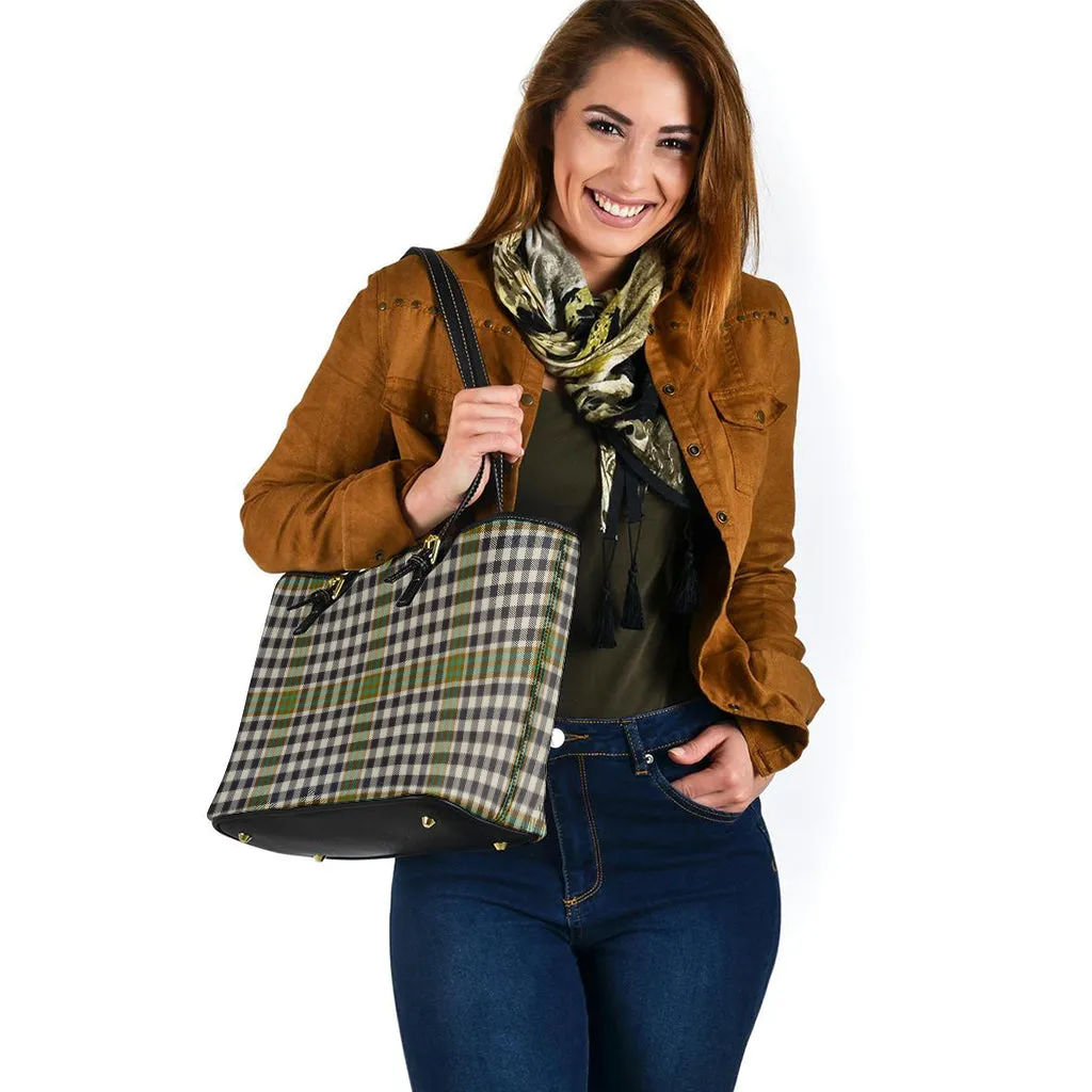 Burns Check Tartan Leather Tote Bag