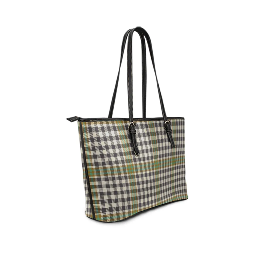 Burns Check Tartan Leather Tote Bag