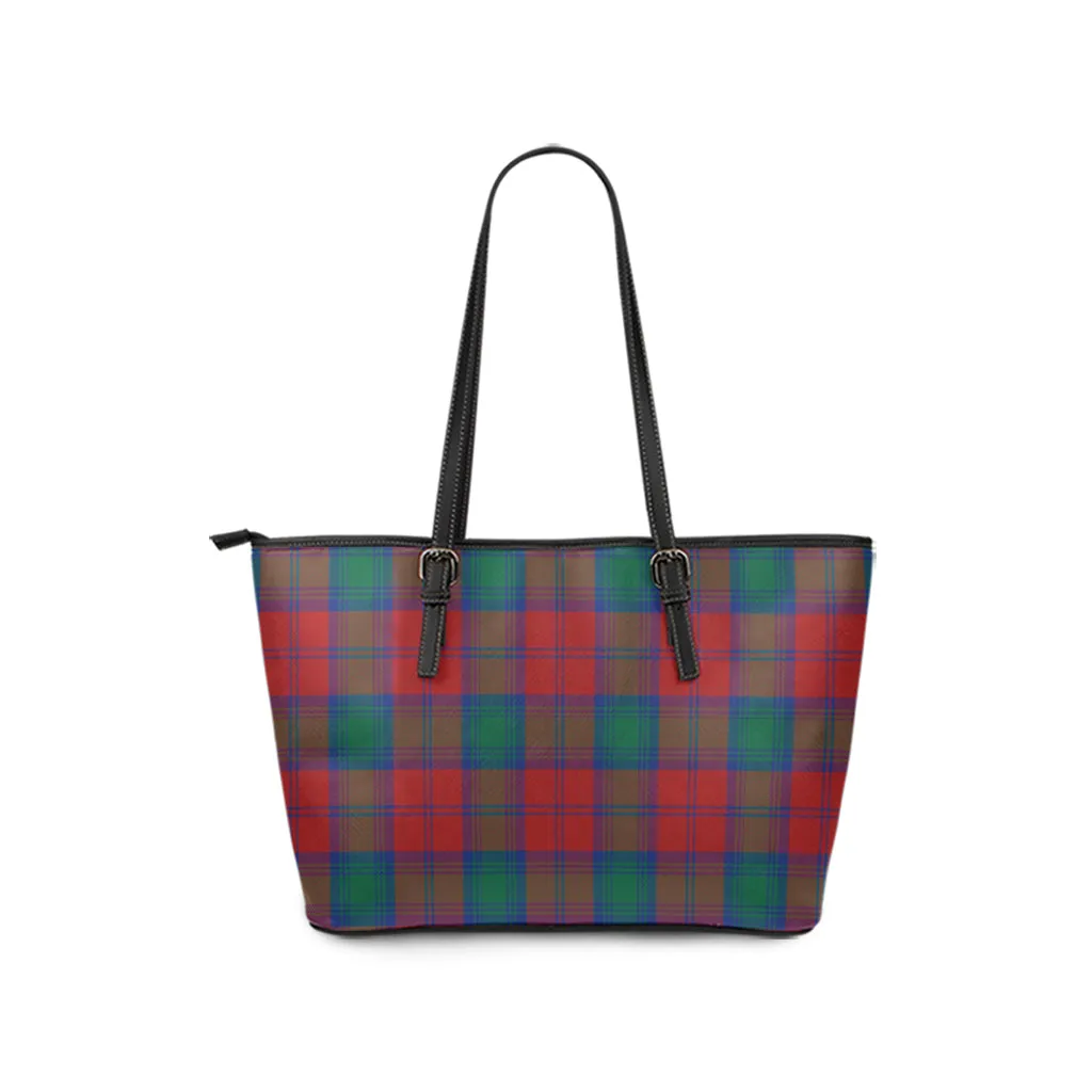 Byres (Byses) Tartan Leather Tote Bag