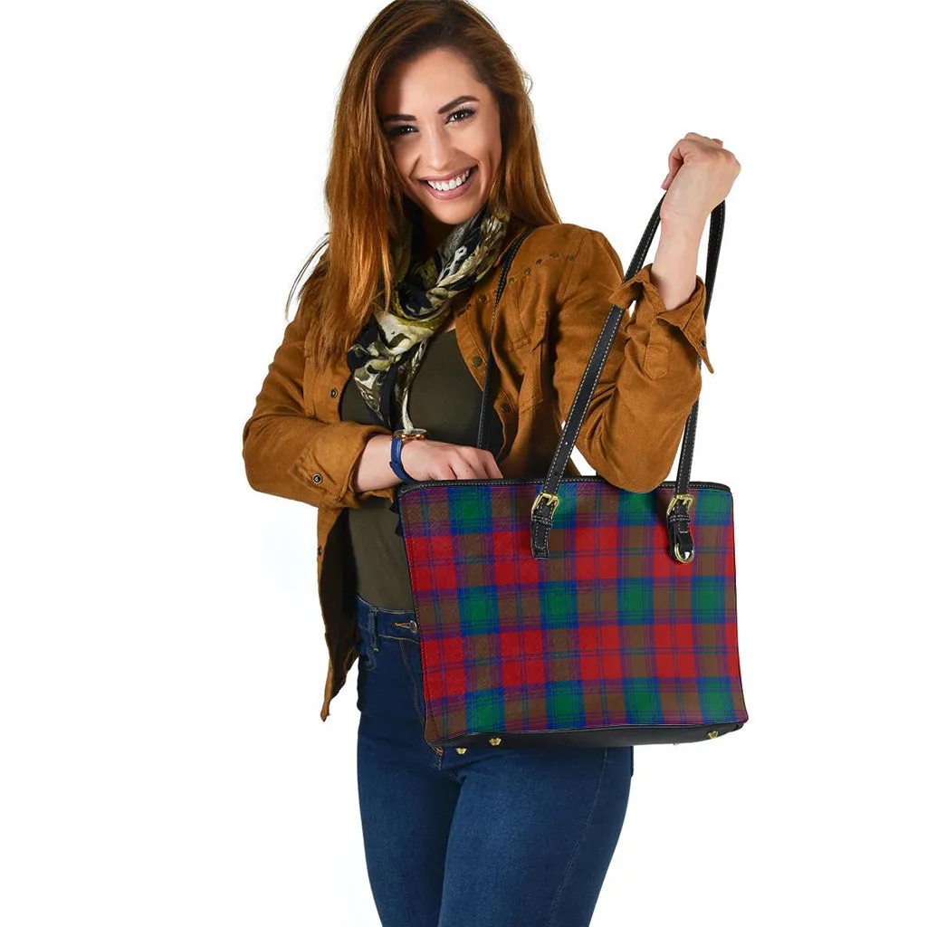 Byres (Byses) Tartan Leather Tote Bag