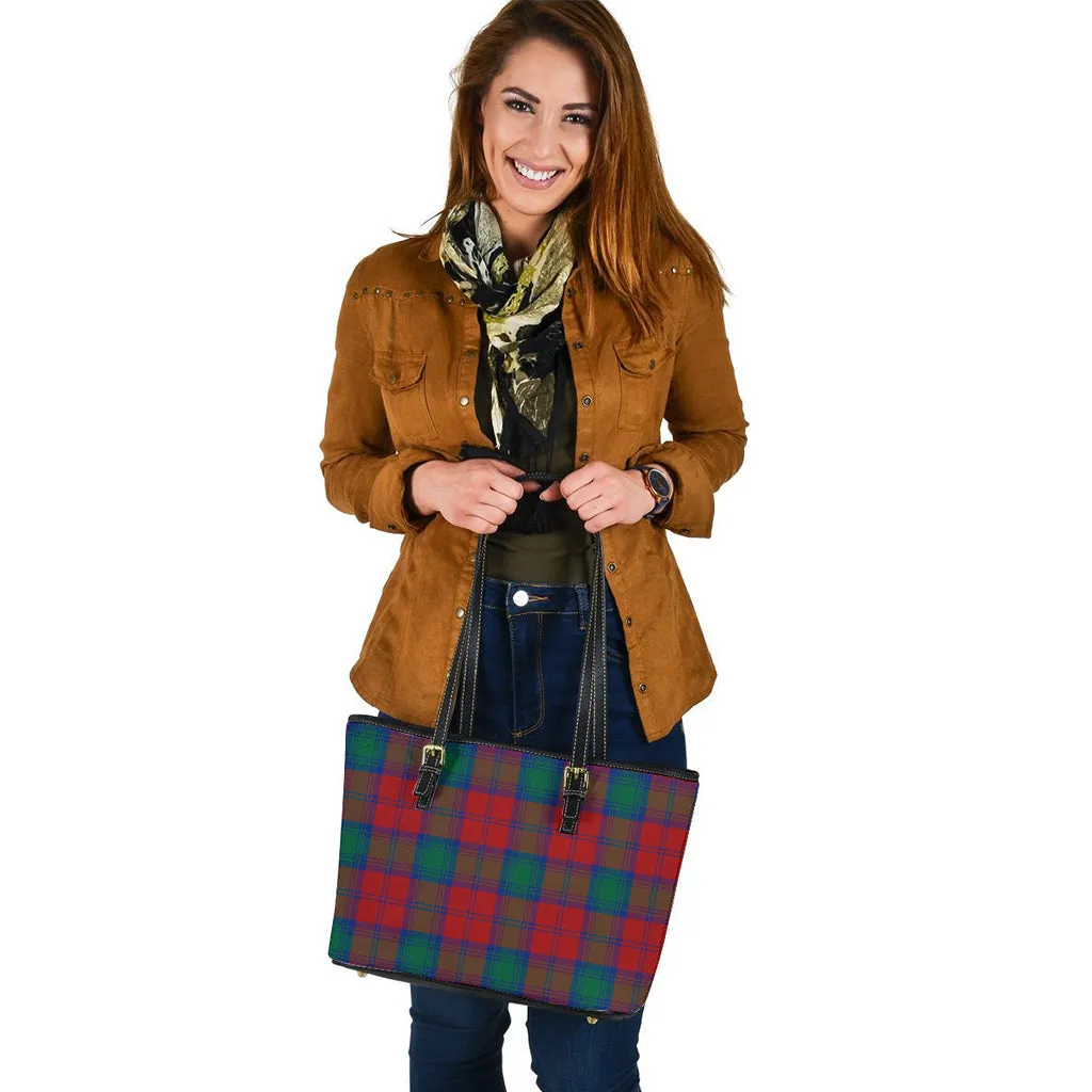 Byres (Byses) Tartan Leather Tote Bag