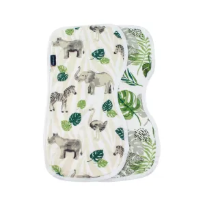 Classic Muslin Burp Cloths Set - Jungle   Rainforest