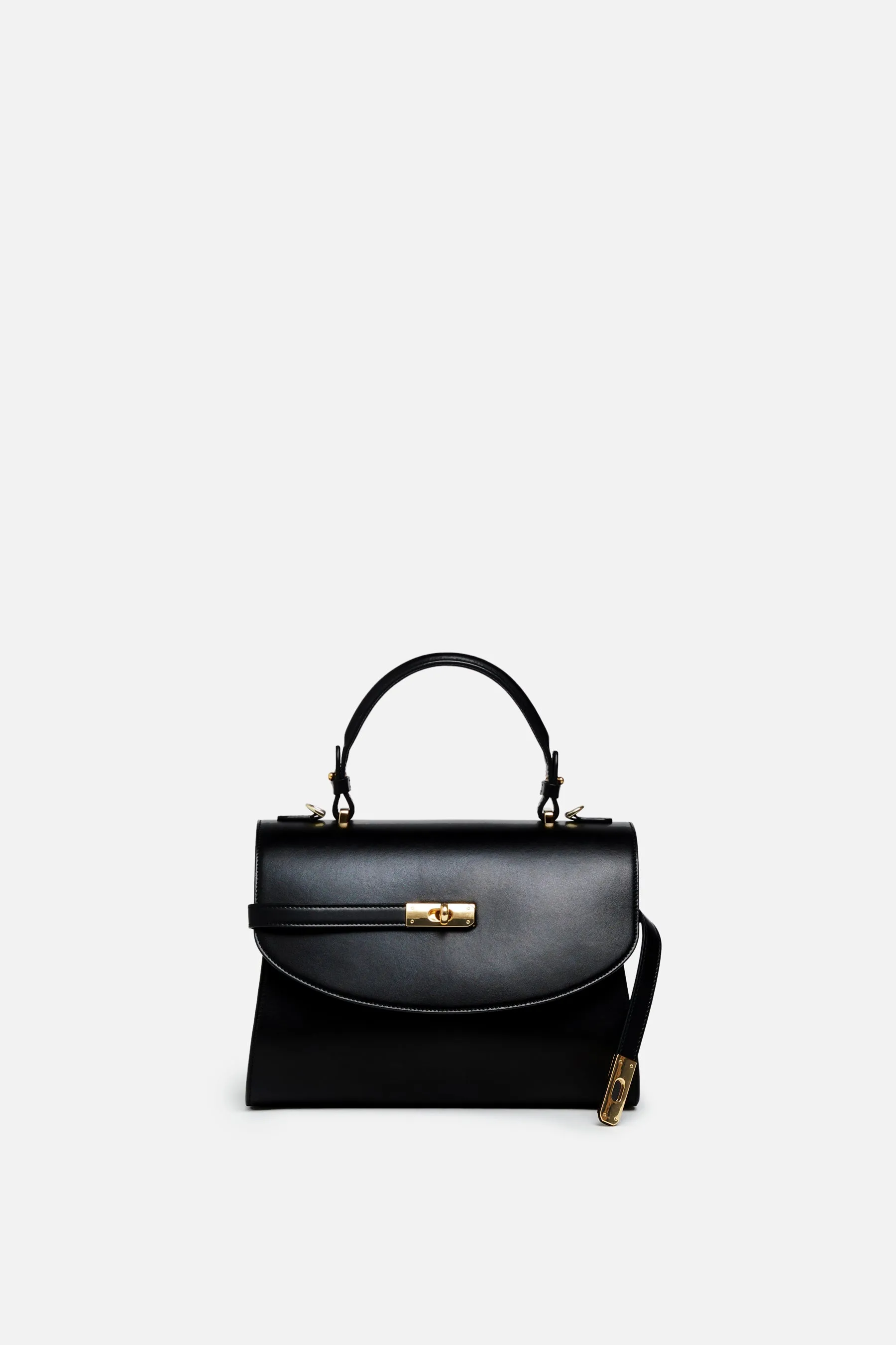 Classic New Yorker Bag in Astoria Noir Black - Gold Hardware - WAITLIST