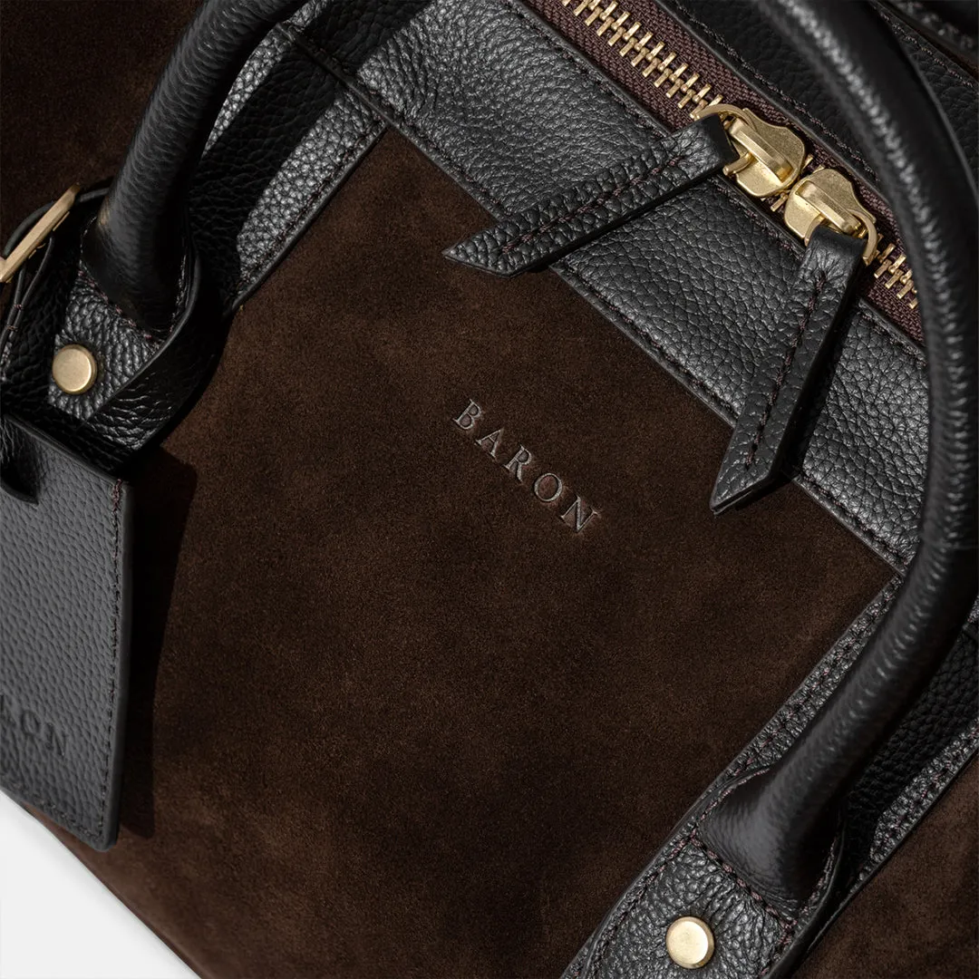 Classic Weekend Bag - Suede Brown by Baron