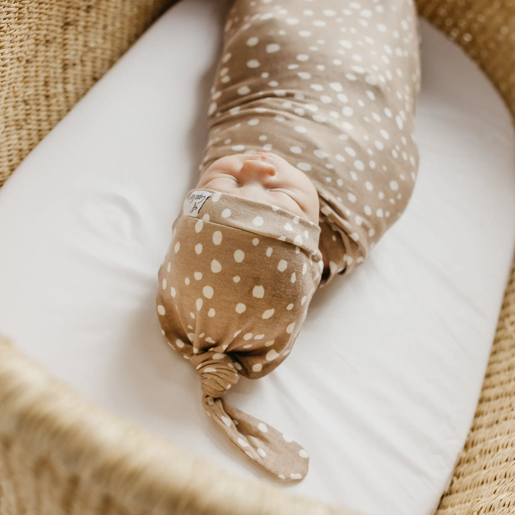 Copper Pearl Top Knot Hat | Fawn