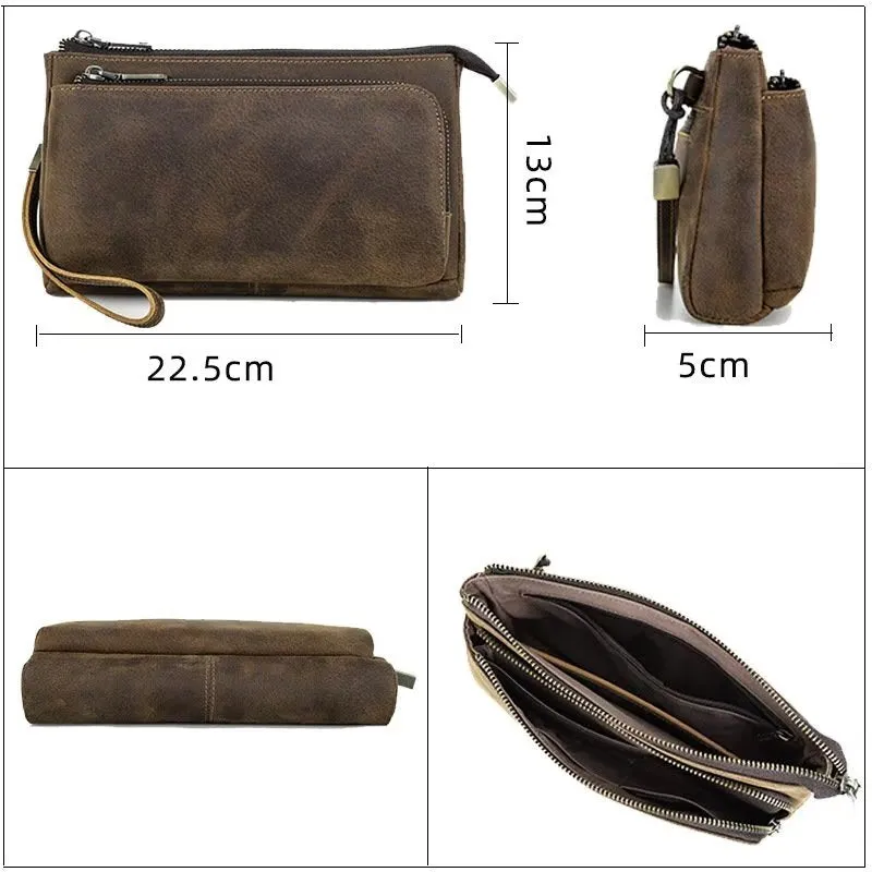 CowLuxe Stylish Leather Men's Essentials Bag