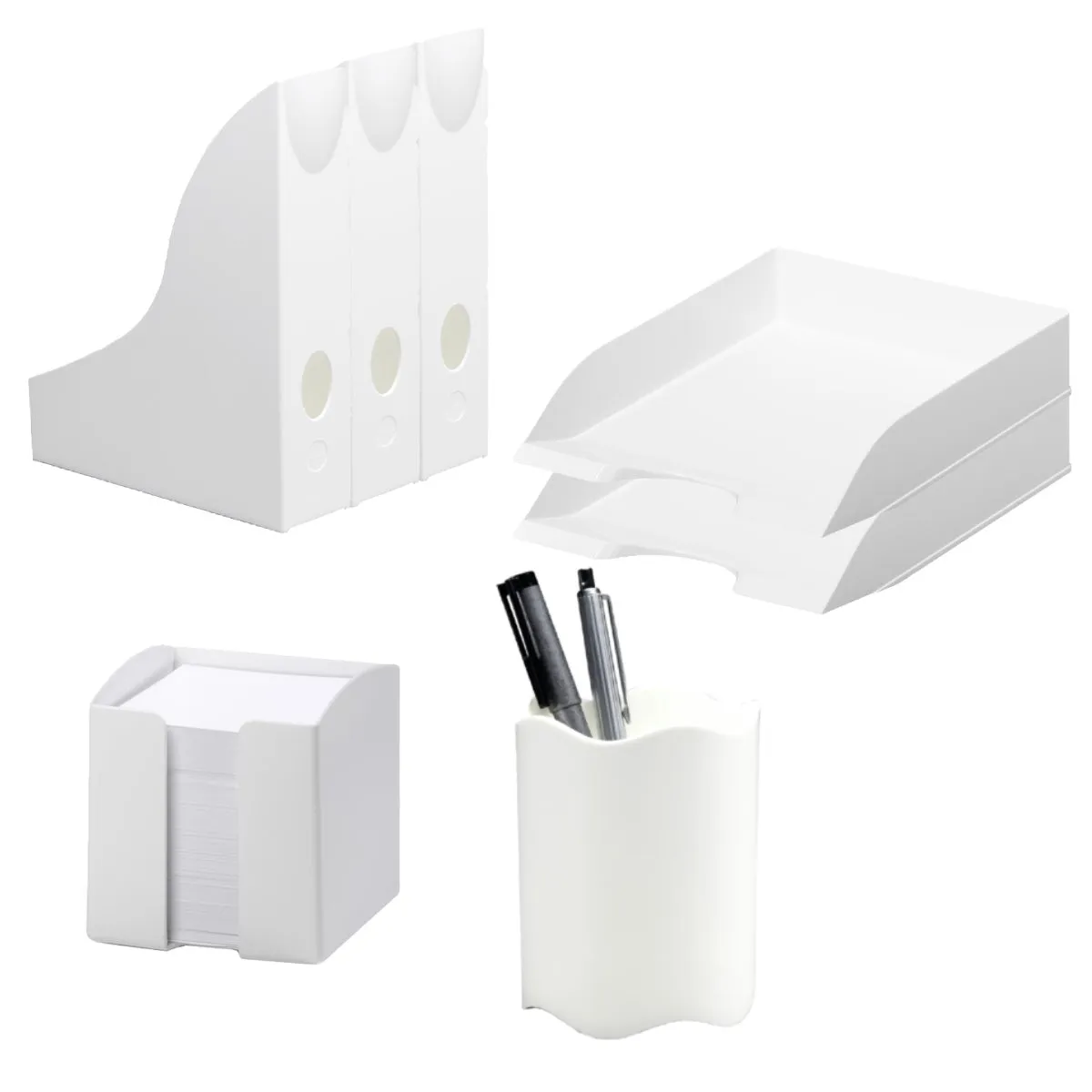 Durable Desk Set, White