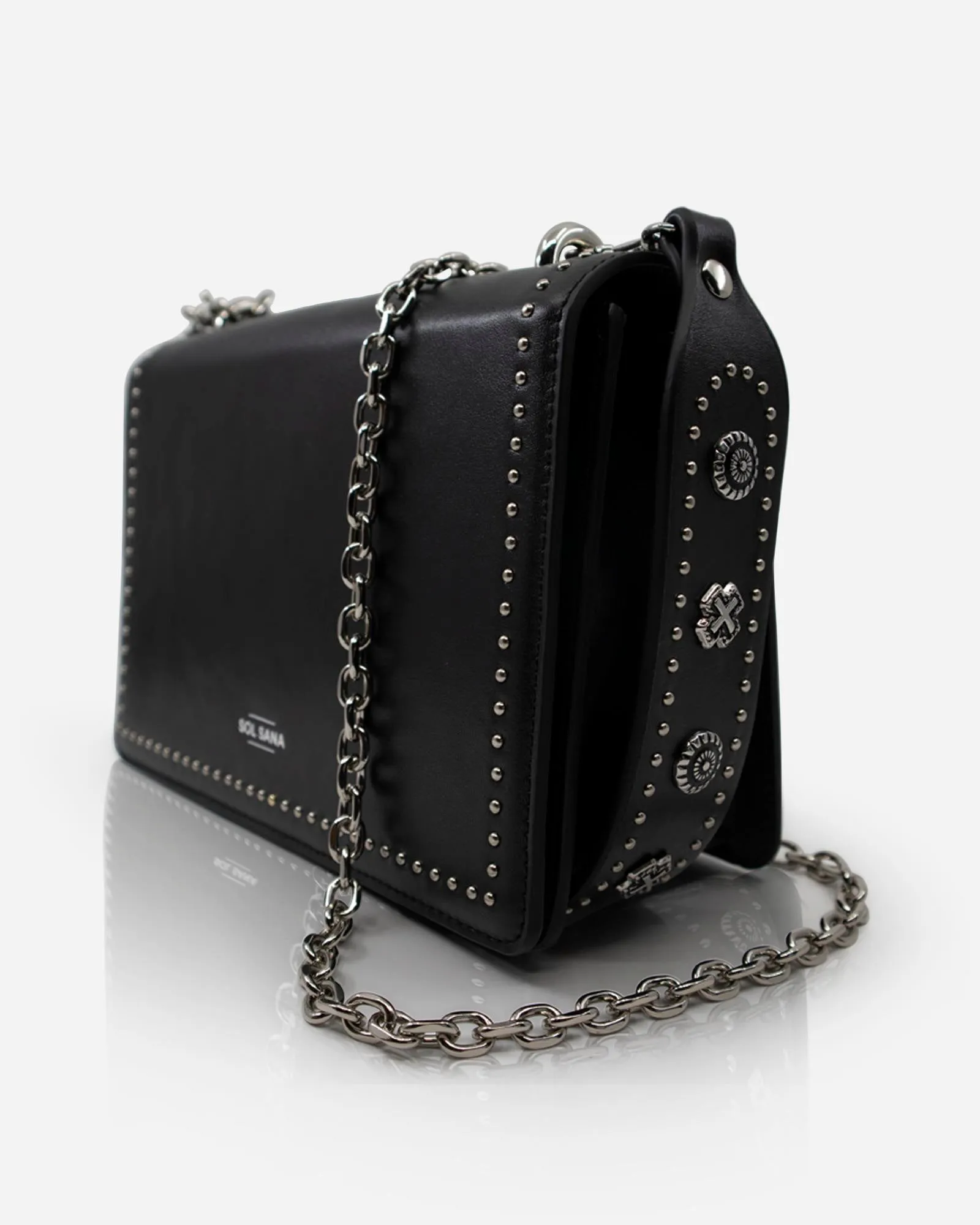 Flap Bag Black/Silver