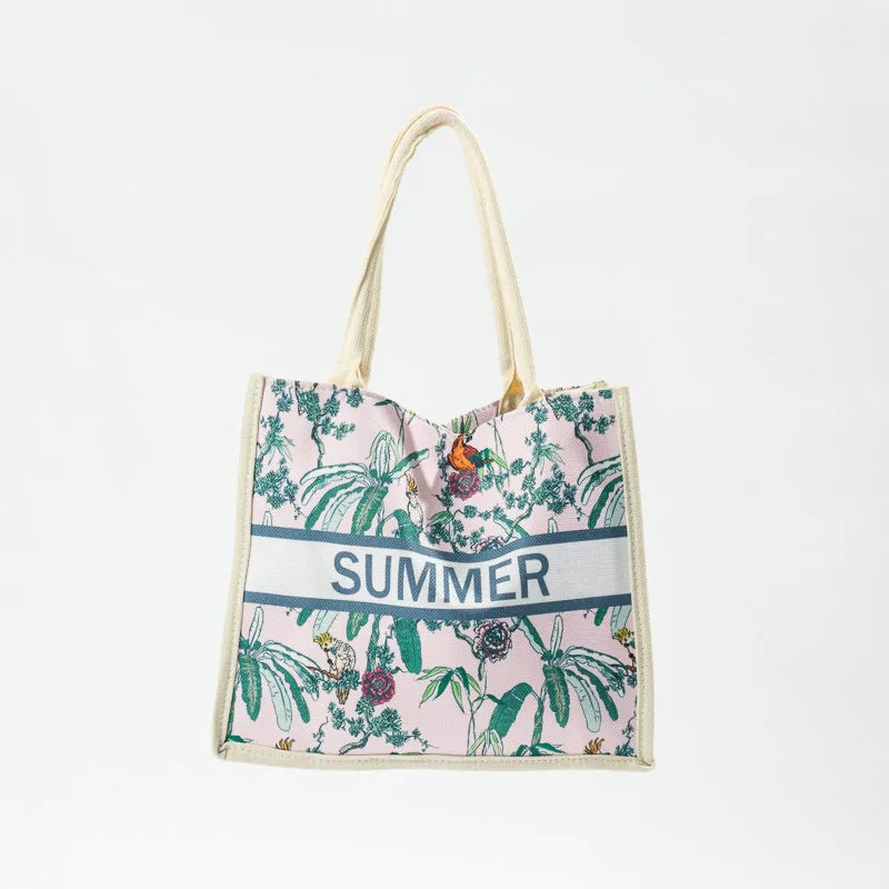 Floral Tote Bag - Tropical