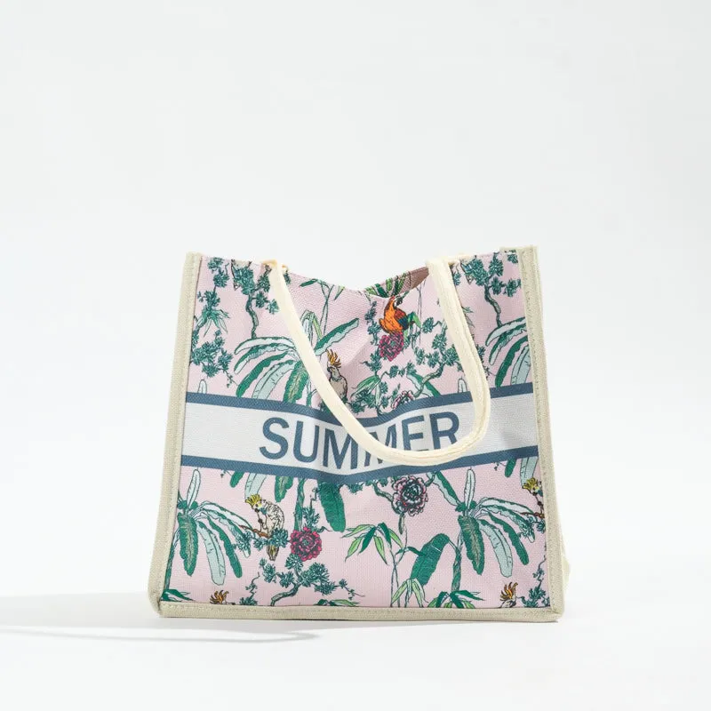 Floral Tote Bag - Tropical