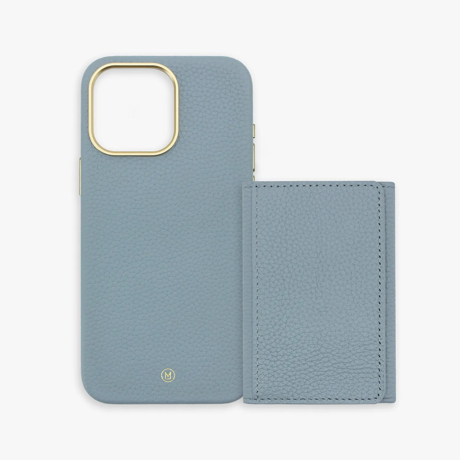 iPhone 16 Pro Leather Case with MagSafe Trifold Wallet Set