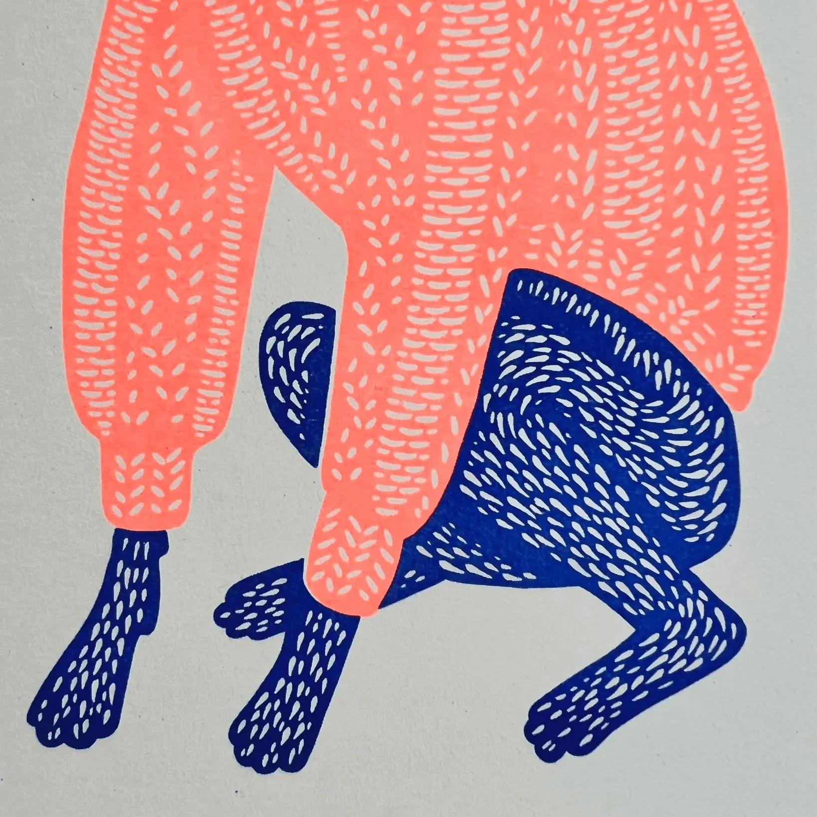 Knit Picker Riso: Artistic Dog Print