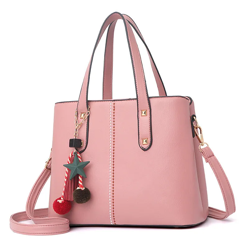 Large capacity Leather handbags Crossbody