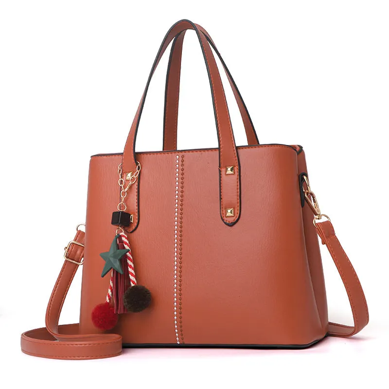 Large capacity Leather handbags Crossbody