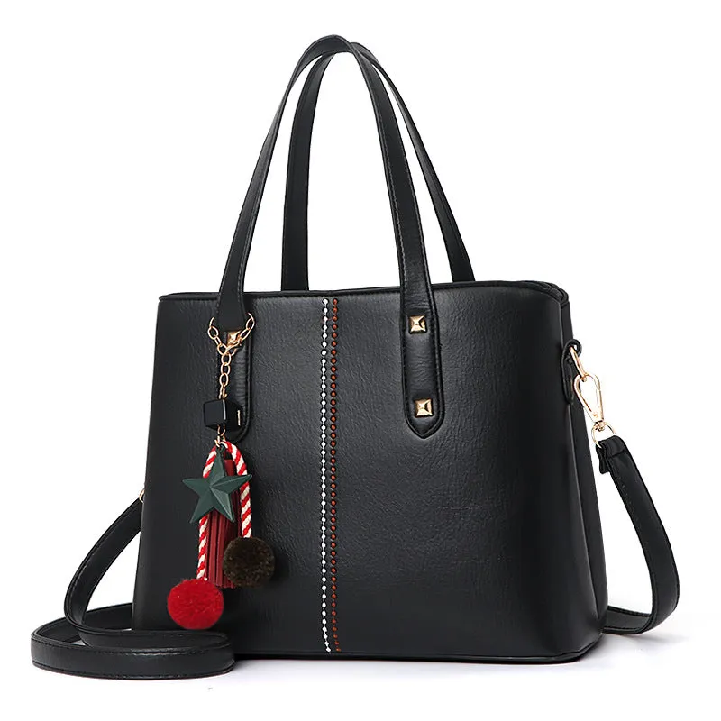 Large capacity Leather handbags Crossbody