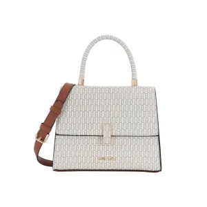 Lavie Luxe Monogram Ipsy24 Off White Medium Women's Satchel