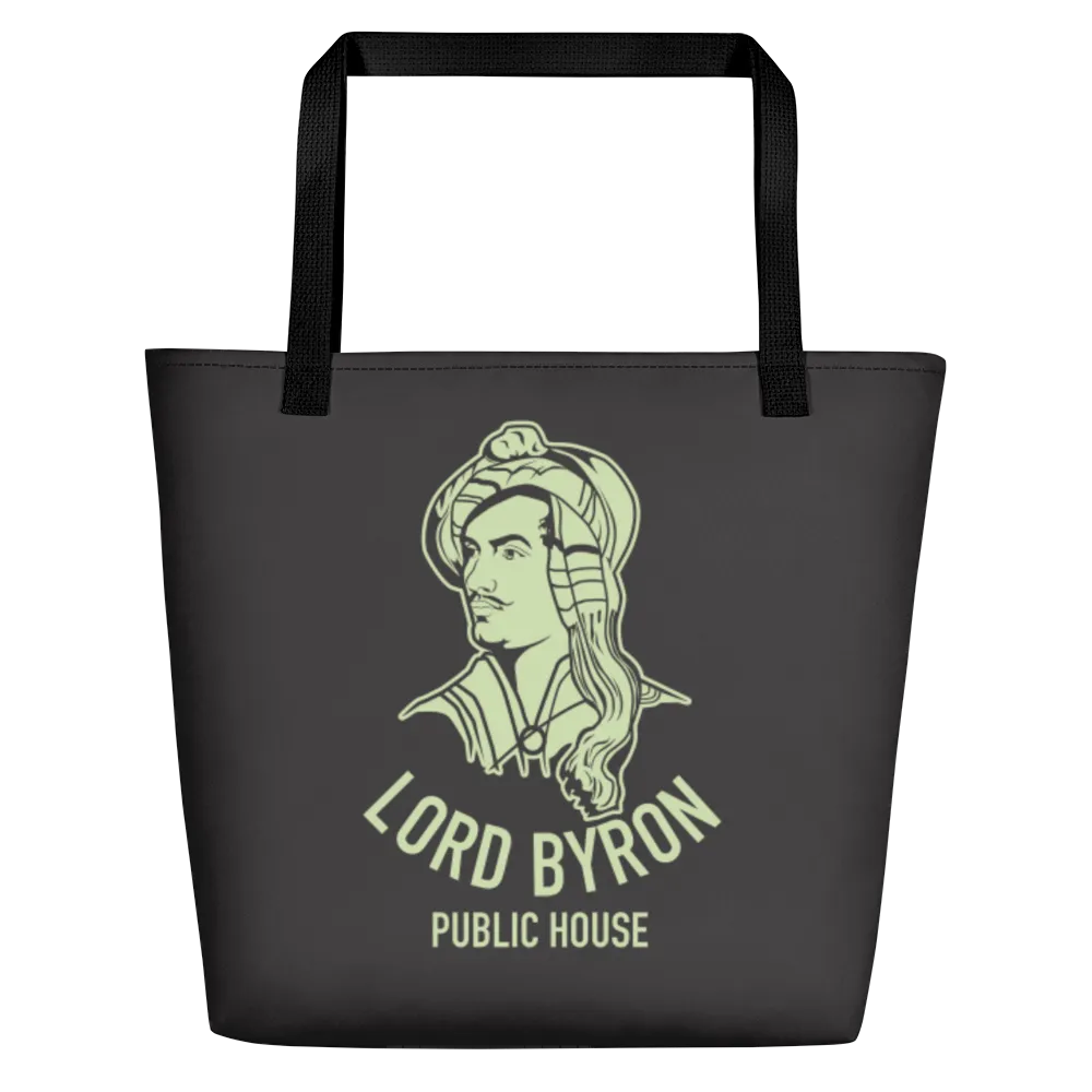 Lord Byron Black Tote Bag