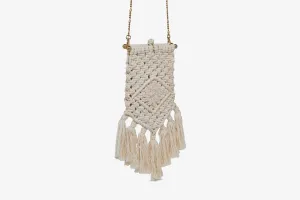 Macrame Bag - Cotton/Vegan Leather