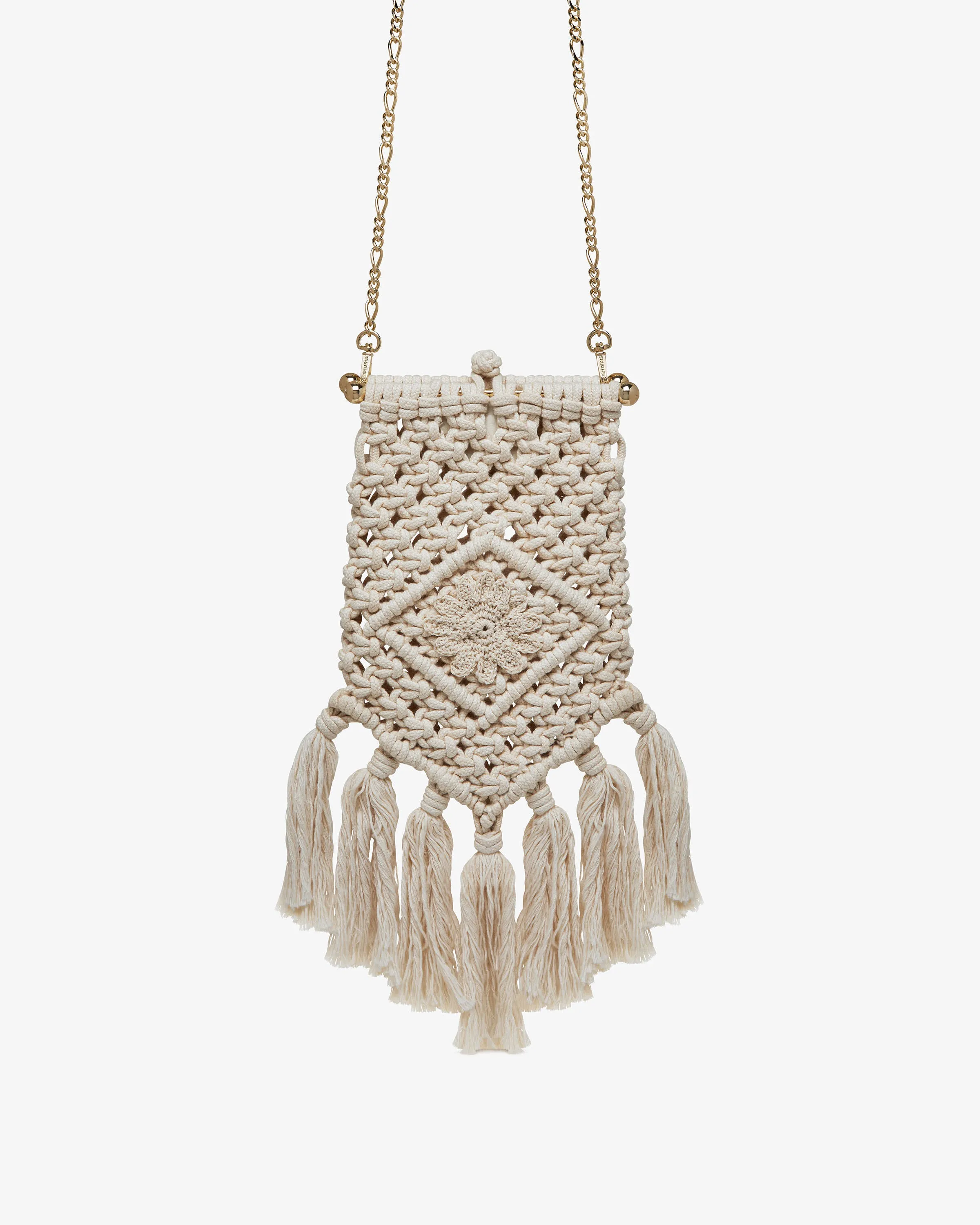 Macrame Bag - Cotton/Vegan Leather