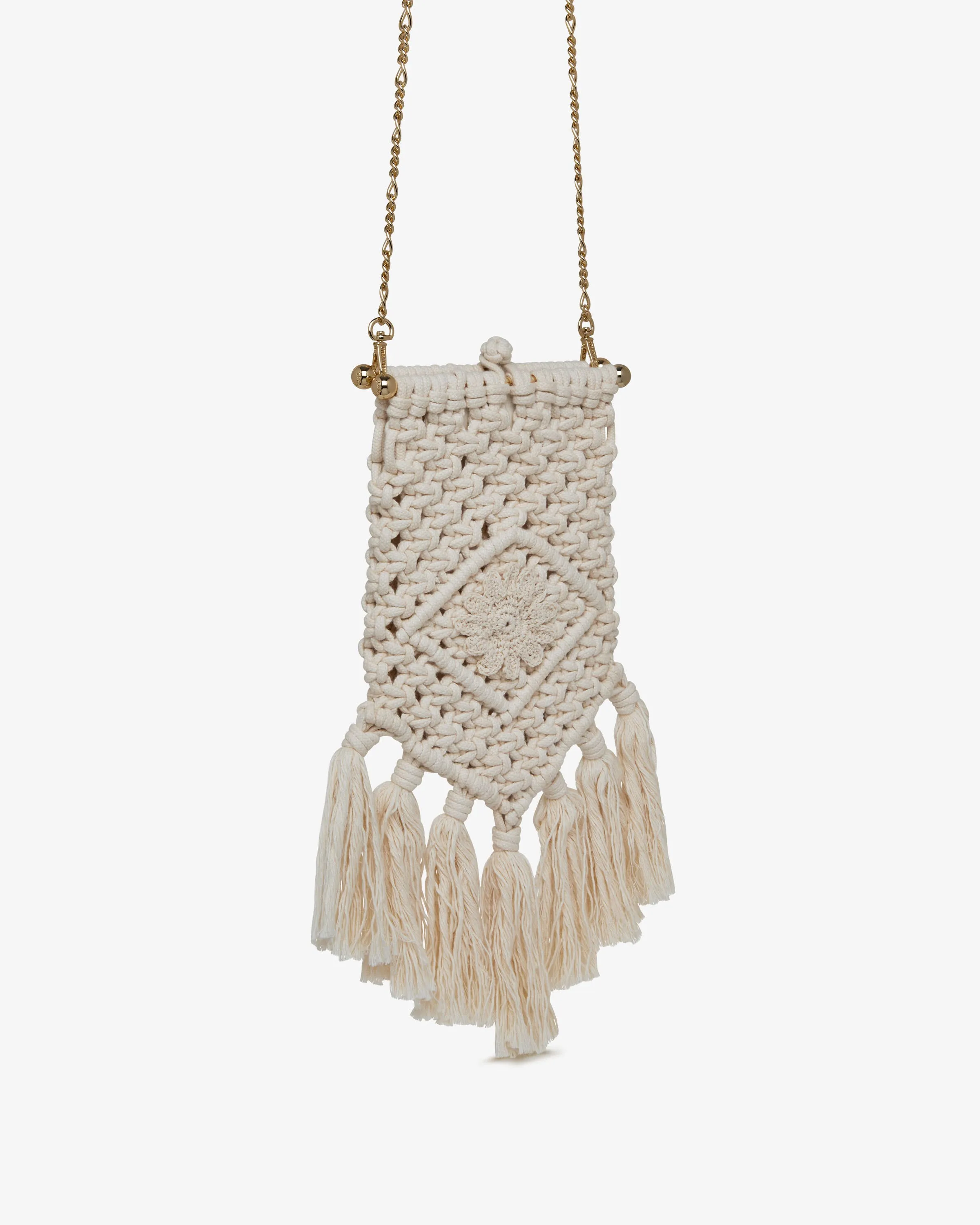 Macrame Bag - Cotton/Vegan Leather