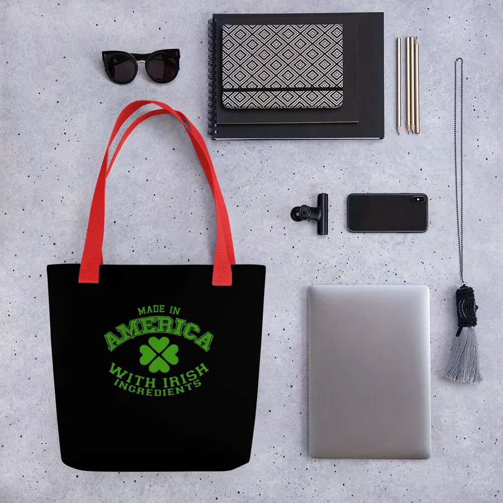 Made in America With Irish Ingredients Tote bag