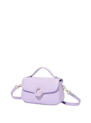 Makoto Leather Bag, Purple