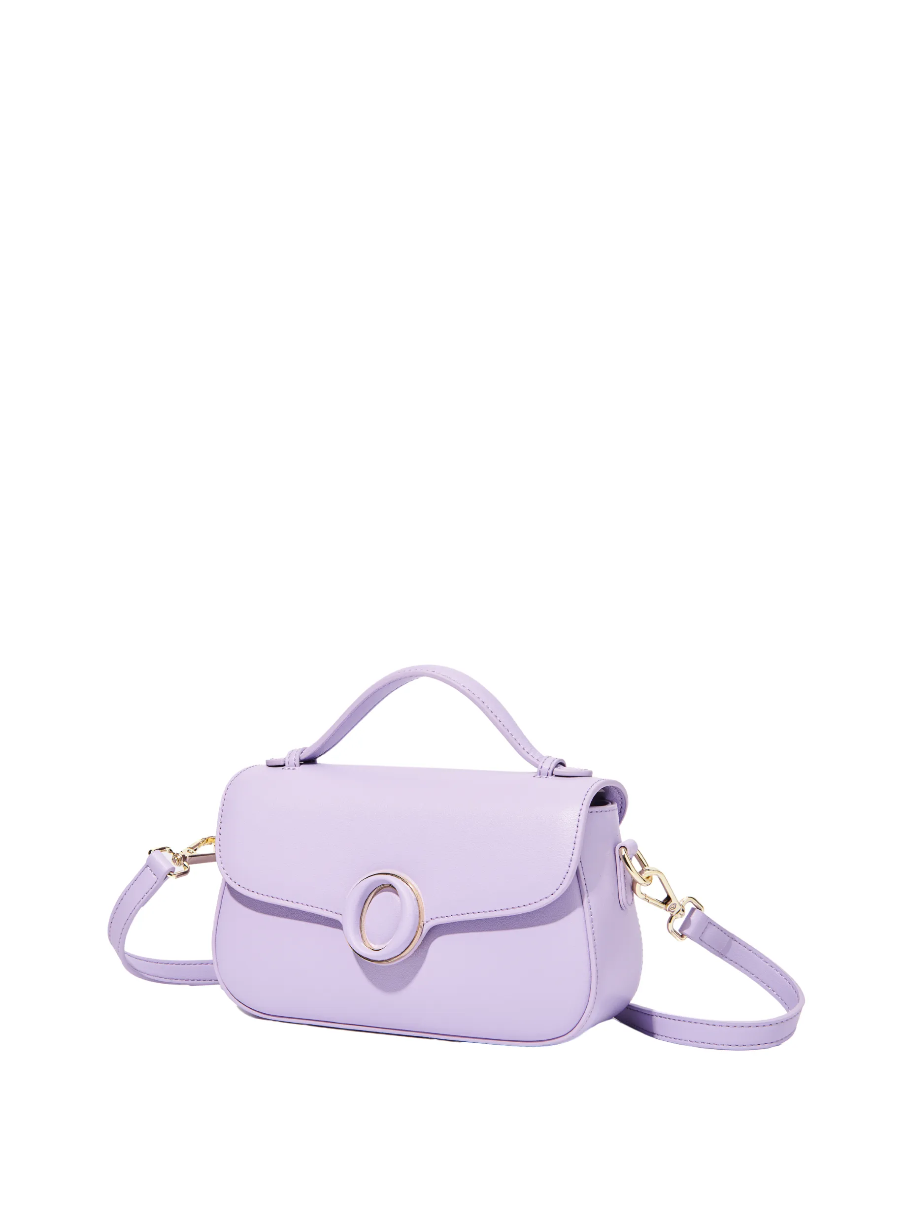 Makoto Leather Bag, Purple