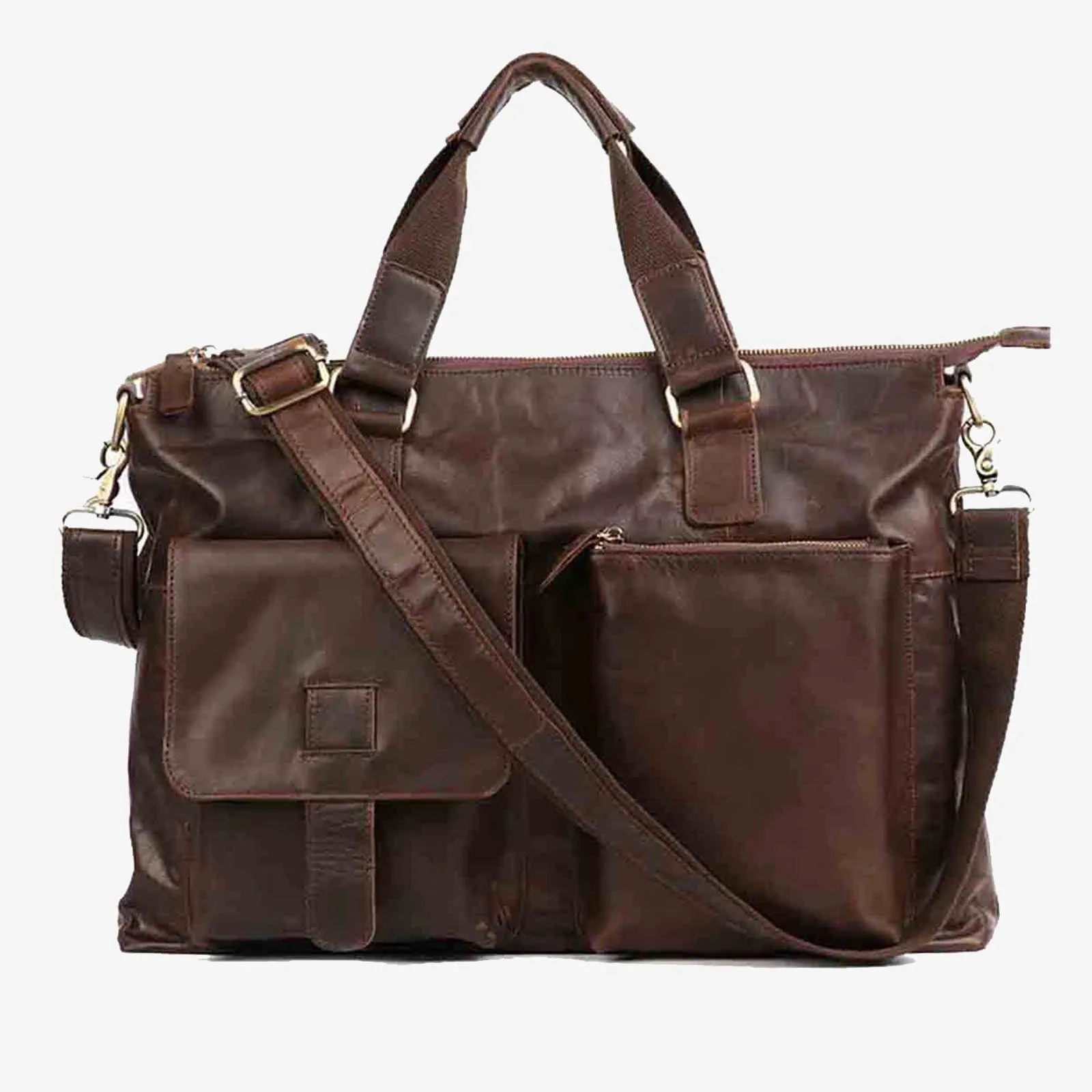 Men's Leather Messenger Bag