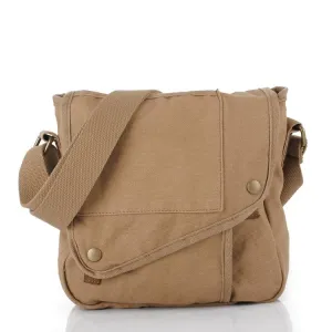 Men's wear-resistant canvas messenger bag for outdoor travel