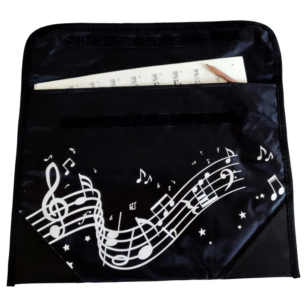 Musicwear: Wavy Stave Music Bag - Black