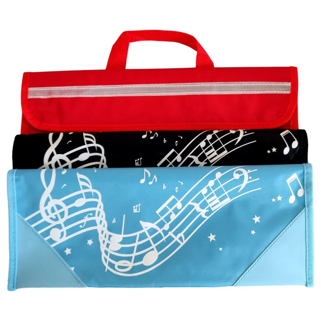 Musicwear: Wavy Stave Music Bag - Black