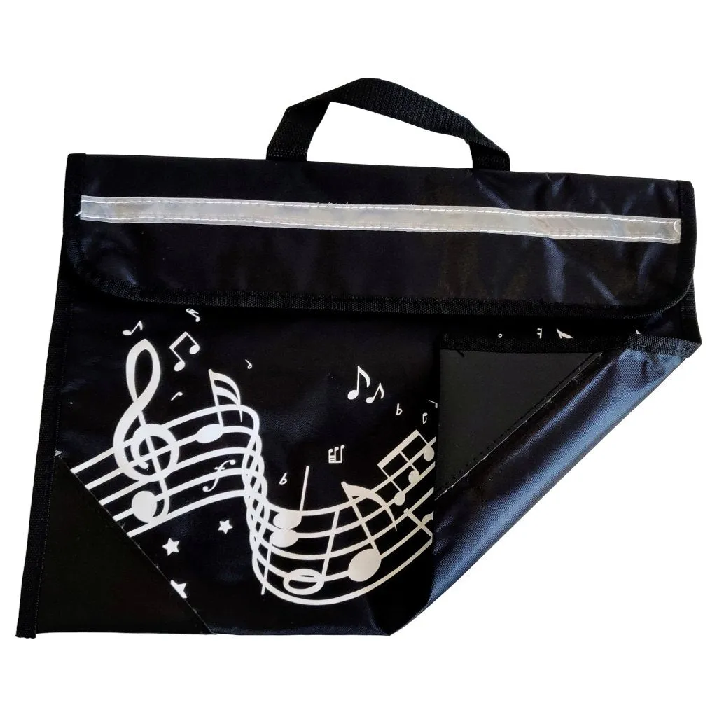 Musicwear: Wavy Stave Music Bag - Black