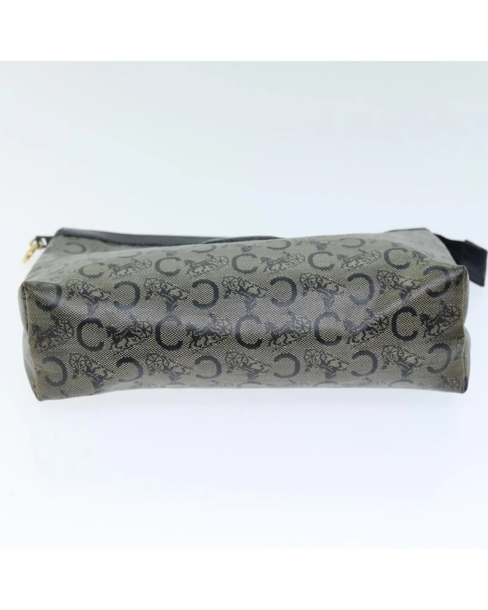 Navy Canvas Celine Pouch with Macadam Print Design