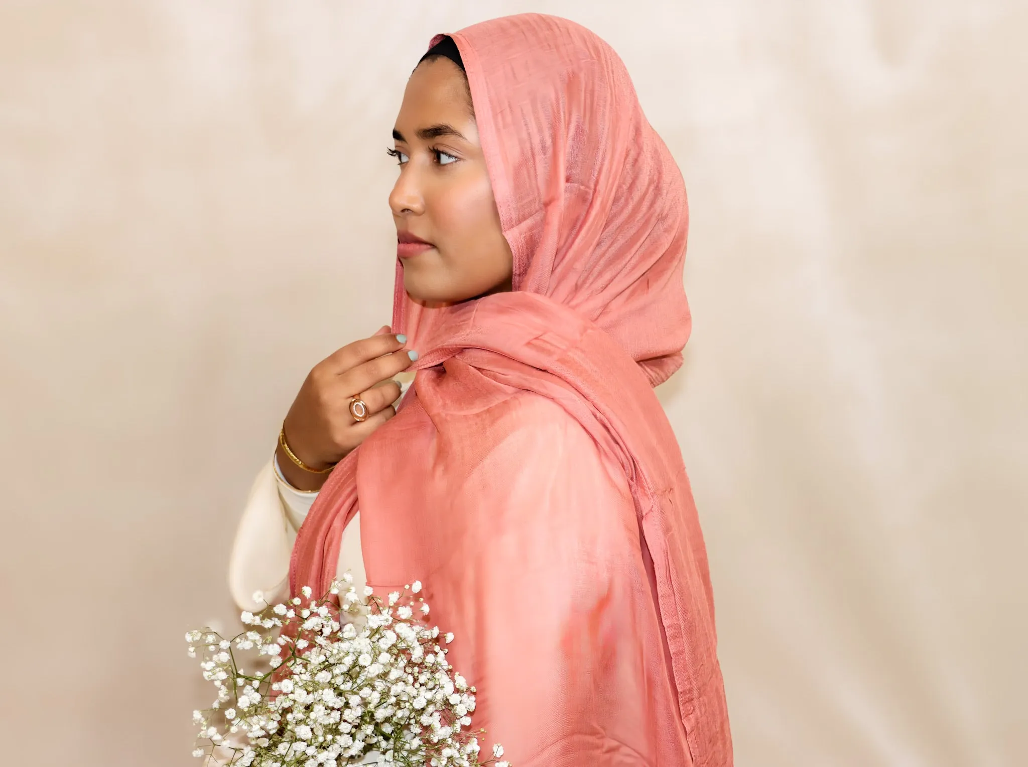 Premium Modal Coral Hijab