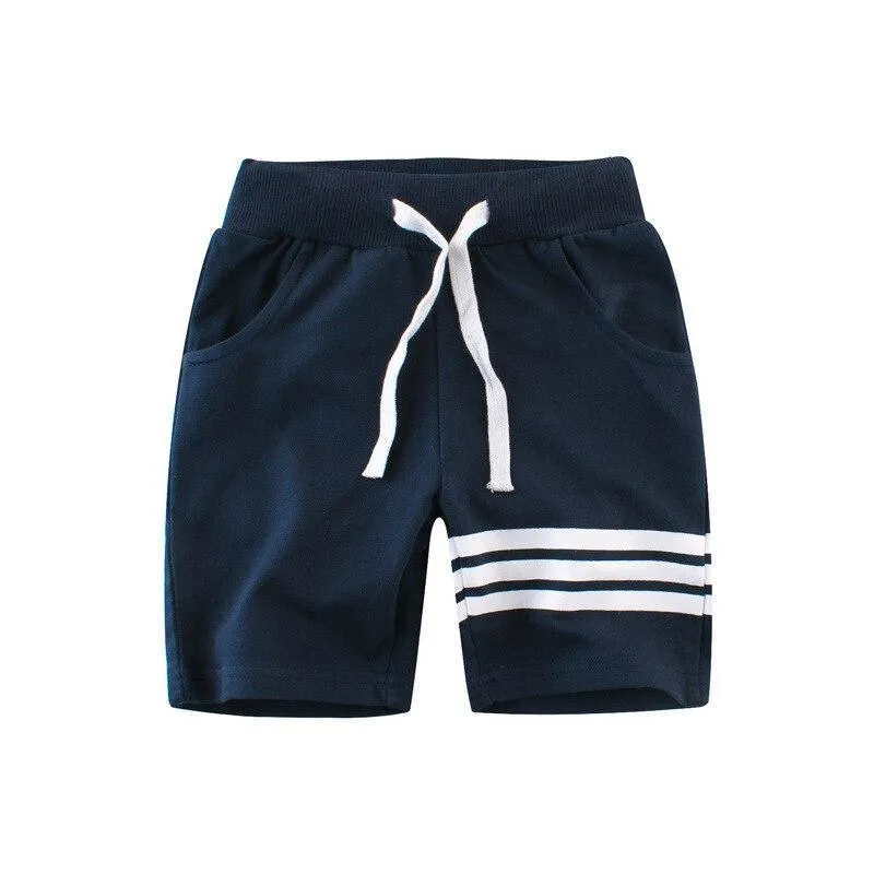 Premium Soft Cotton Summer Kid's Shorts with Three Stripes