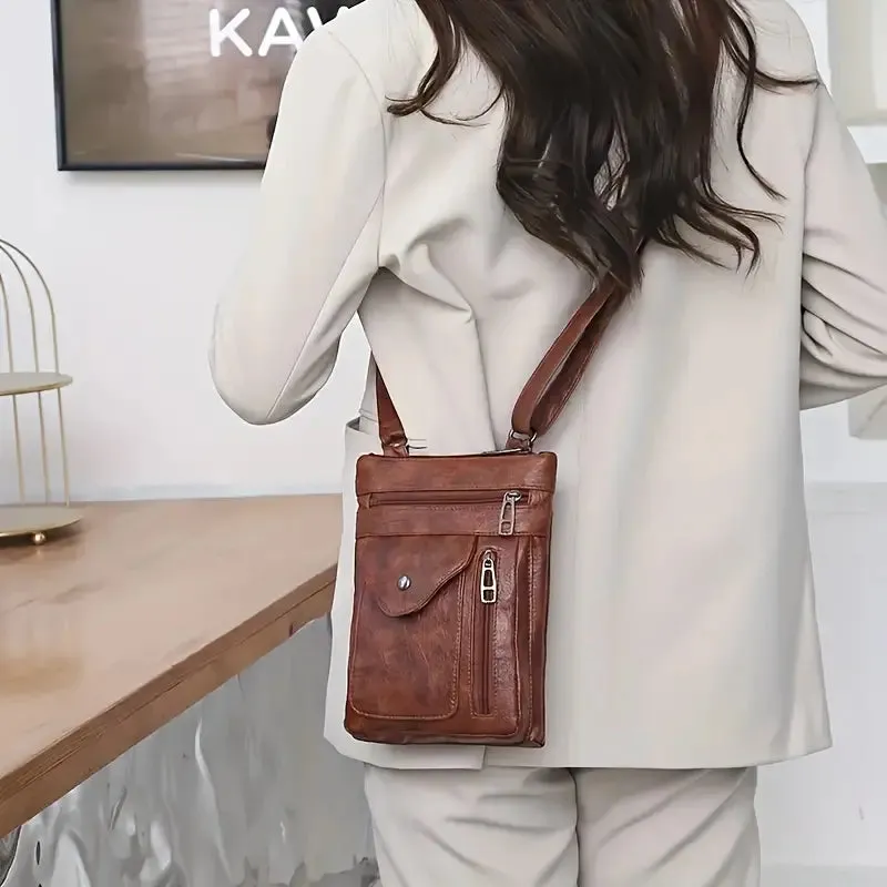 Soft PU Leather Women Messenger Bag