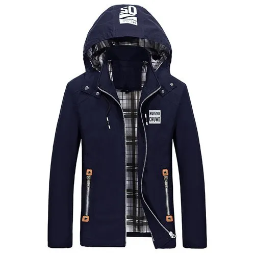 Stylish Cotton Detachable Hooded Jacket