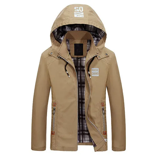 Stylish Cotton Detachable Hooded Jacket