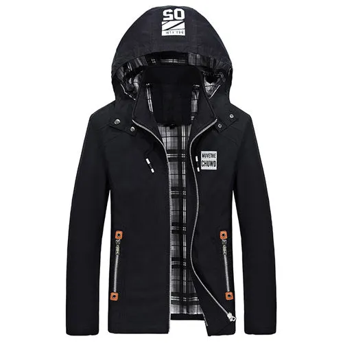 Stylish Cotton Detachable Hooded Jacket