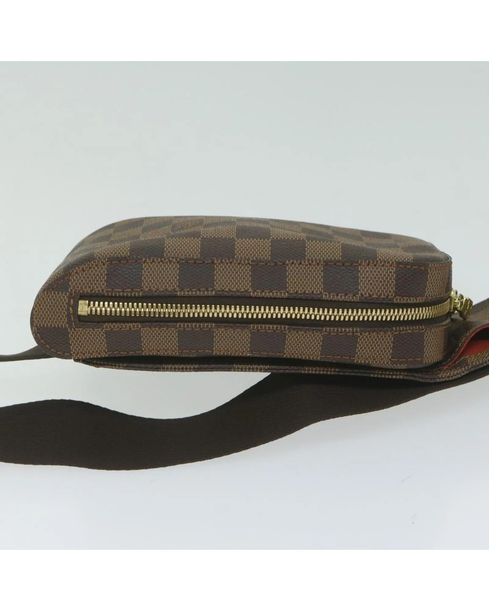 Stylish Damier Ebene Shoulder Bag with Adjustable Strap